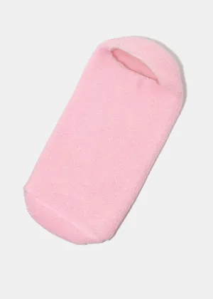 A  Gel Lined Moisturizing Spa Sock