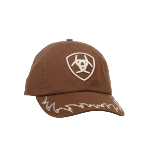 Ariat Ladies Embroidered Crystalized Brown Baseball Cap A300063302