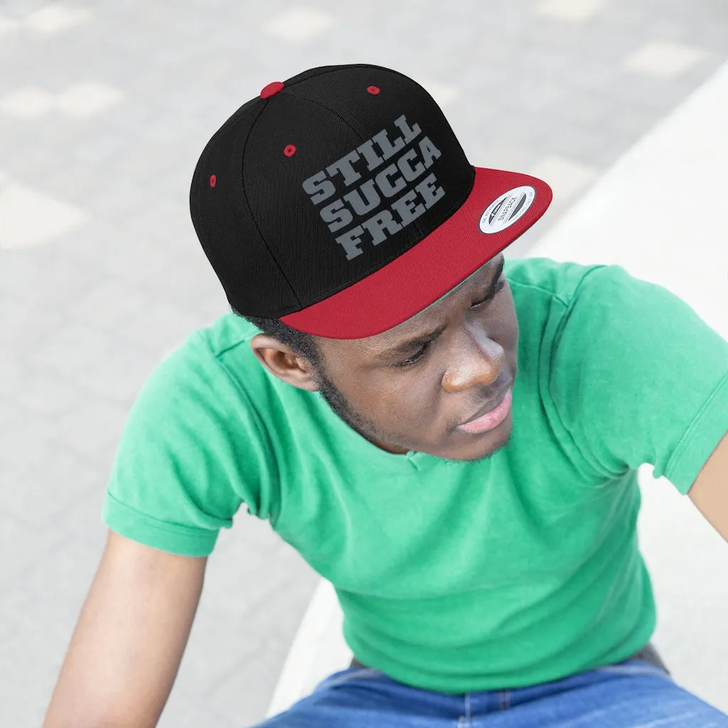 Still Succa Free - Grey Letters - Snapback #VezzyWorld