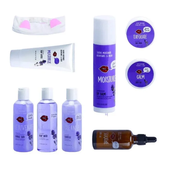 Ten-Piece Lavender Spa Gift Set